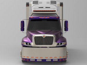 international durastar 4300 refrigerator truck 2007 Model 3D