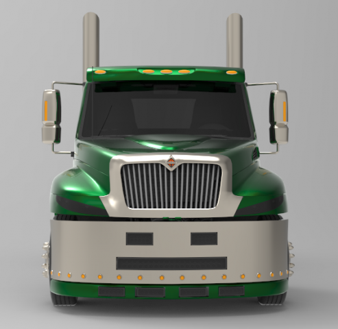 international durastar 4300 chassis truck 2007 3D Model .c4d .max .obj .3ds .fbx .stl .blend 