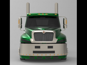 international durastar 4300 chassis truck 2007 3D Модель