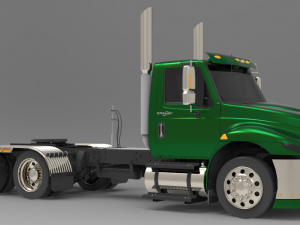 international durastar 4300 chassis truck 2007 3D Model