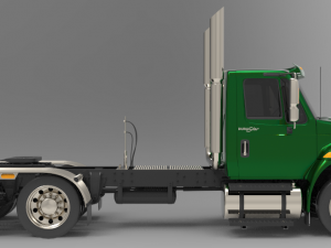 international durastar 4300 chassis truck 2007 3D Model