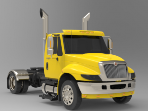international durastar 4300 chassis truck 3D Модель