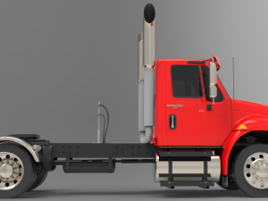international durastar 4300 chassis truck 3D Model