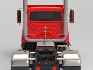 international durastar 4300 chassis truck 3D Model