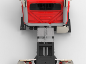 international durastar 4300 chassis truck 3D Model