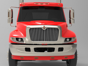 international durastar 4300 chassis truck 3D Model