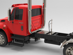 international durastar 4300 chassis truck 3D Model