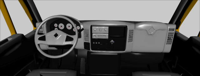 International Durastar 4300 Chassis Truck 3D Модель In Грузовик.