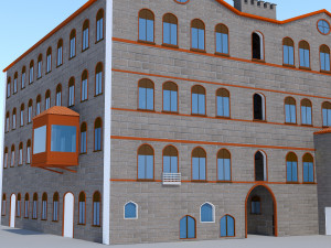old historic building Model 3D