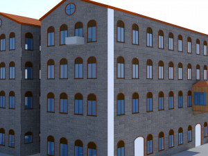 old historic building Model 3D