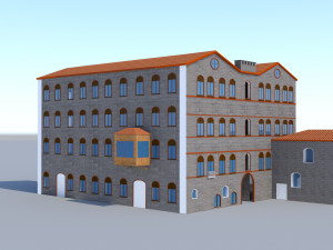 old historic building Model 3D