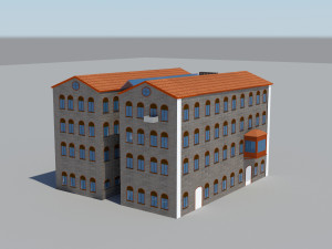 old historic building Model 3D