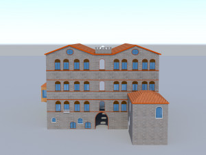 old historic building Model 3D