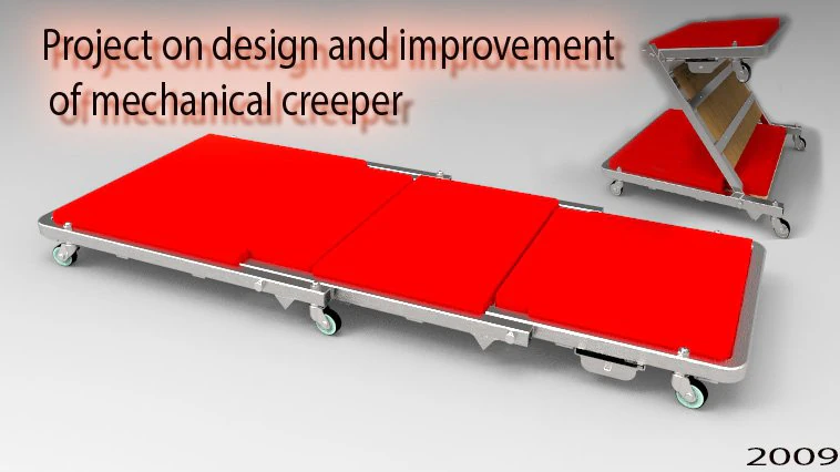 mechanical convertible creeper 3D Model .c4d .max .obj .3ds .fbx .stl .blend 