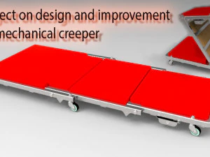 mechanical convertible creeper 3D Model