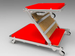 mechanical convertible creeper 3D Model