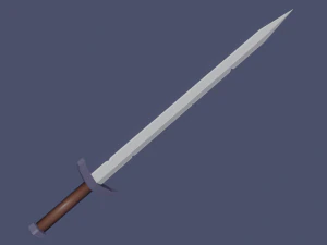 lowpoly sword 3D Model