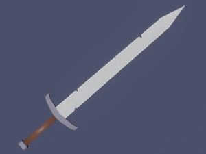 lowpoly sword 3D Model