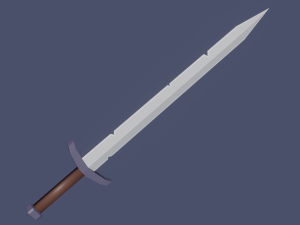 lowpoly sword Model 3D