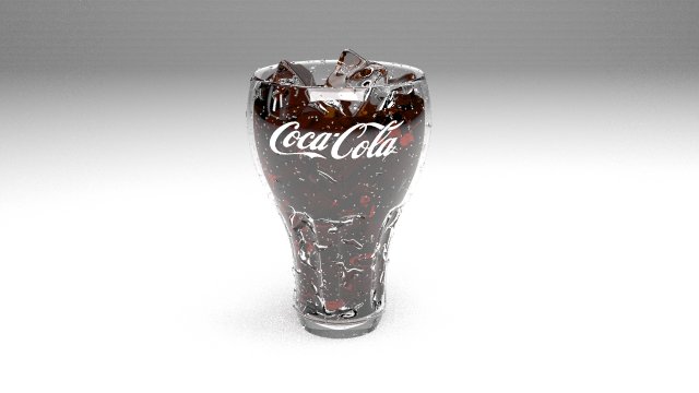 glass of coca cola 3D Model .c4d .max .obj .3ds .fbx .stl .blend 