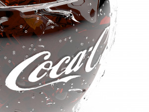 glass of coca cola 3D Model