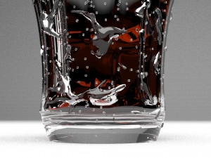 glass of coca cola 3D Model