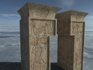 ancient egyptian templegate 3D Model