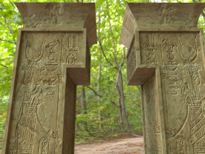 ancient egyptian templegate 3D 模型