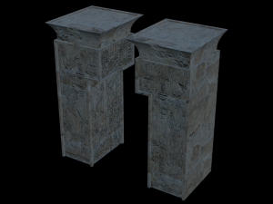 ancient egyptian templegate 3D 模型