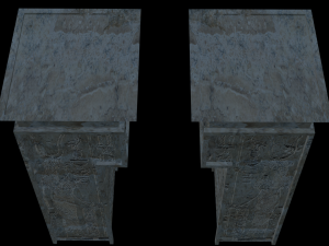 ancient egyptian templegate 3D 模型
