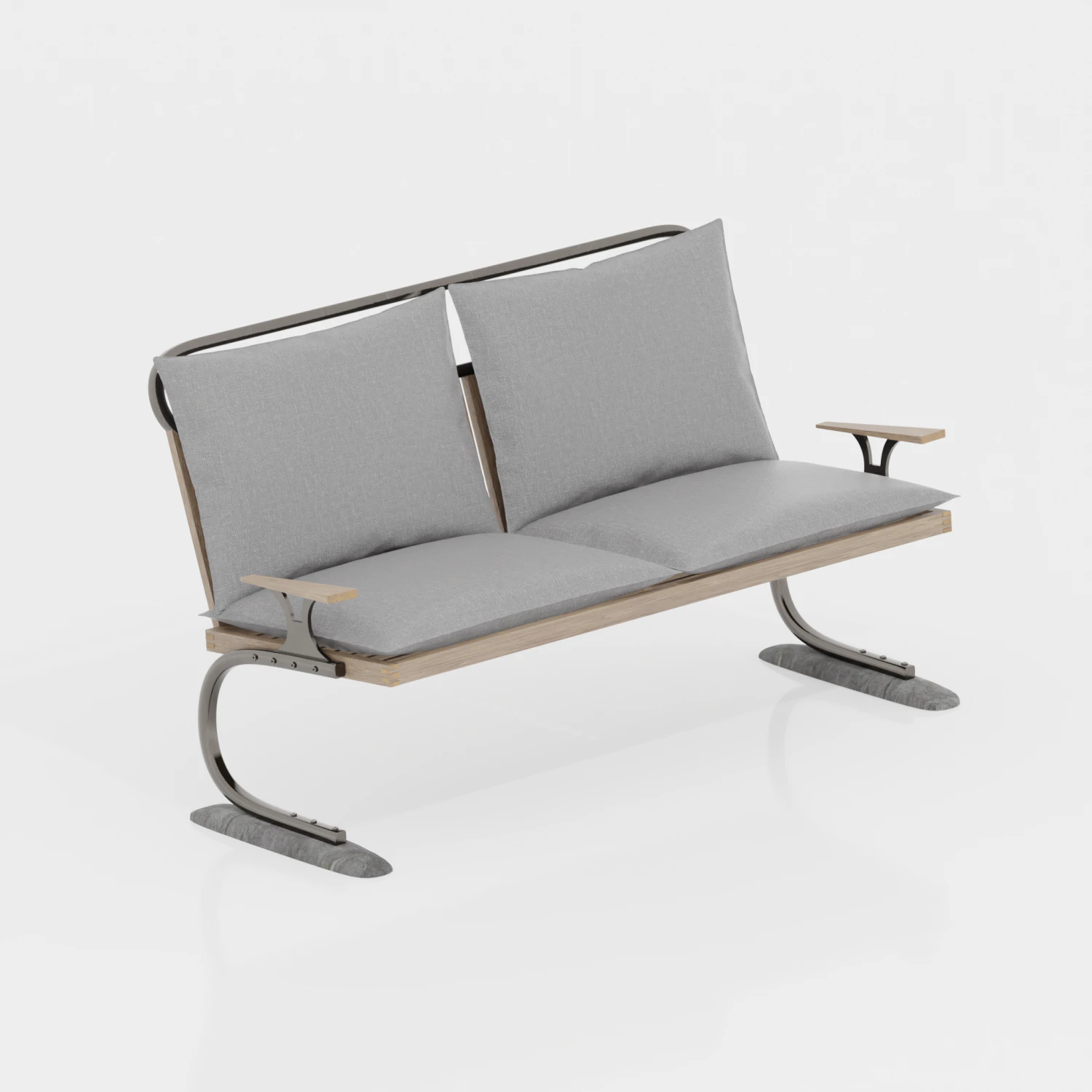 Outdoor Seating 3D Model .c4d .max .obj .3ds .fbx .stl .blend 