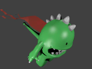 ragazzino drago Modello 3D