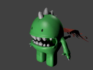 ragazzino drago Modello 3D