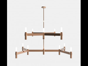 crossing-chandelier-ceiling light Modelo 3D