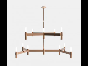 crossing-chandelier-ceiling light 3D Model