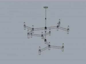 crossing-chandelier-ceiling light 3D Model