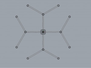 crossing-chandelier-ceiling light Modelo 3D