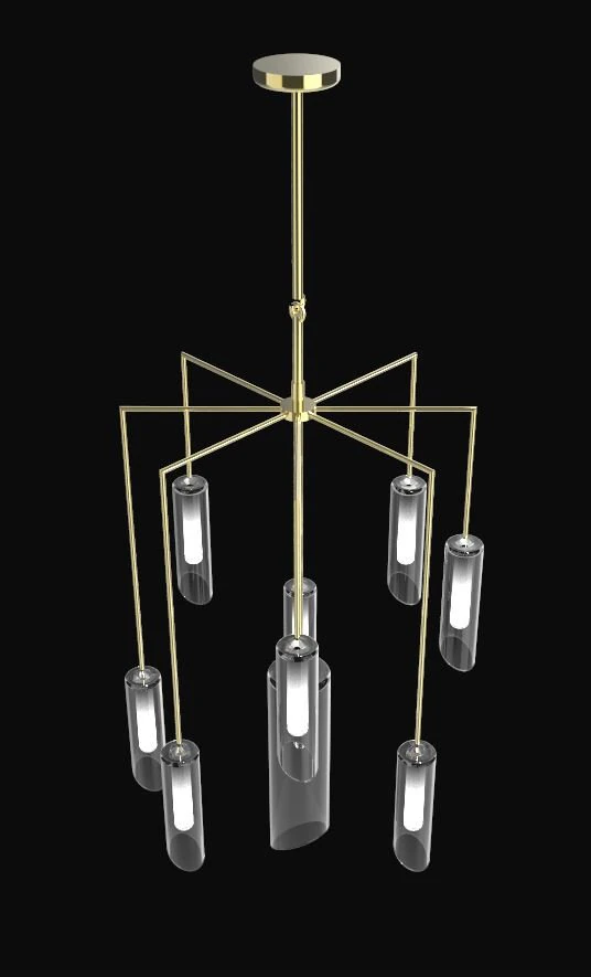 chandelier-spiderweb-shaped 3D Model .c4d .max .obj .3ds .fbx .stl .blend