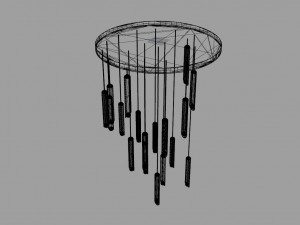 raindrop-chandelier-ceiling light Modèle 3D