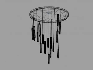 raindrop-chandelier-ceiling light 3D Model