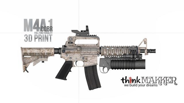 m4a1 3d print replica - display model 3d print model 3D-Druckmodell .c4d .max .obj .3ds .fbx .stl .blend 