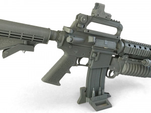 m4a1 3d print replica - display model 3d print model 3D-Druckmodell