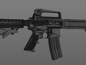 m4a1 3d print replica - display model 3d print model 3D-Druckmodell