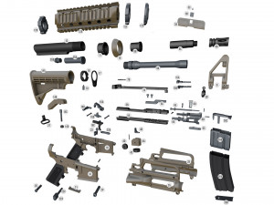 m4a1 3d print replica - display model 3d print model 3D-Druckmodell