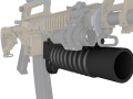 m203 grenade launcher 3d print model 3D-Druckmodell