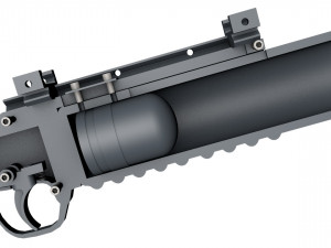 m203 grenade launcher 3d print model Model Cetak 3D
