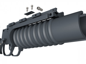 m203 grenade launcher 3d print model Model Cetak 3D