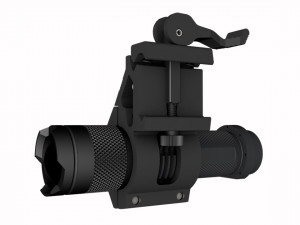 quick mount flashlight tactical 3d print model 3D Print Model