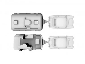 airstream trailer and towing vehicle 3d print model 3D Print Model