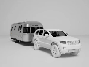 airstream trailer scale 1-18 3d print model 3D Print Model